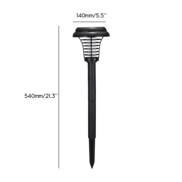 New Utomhus Solar Myggdödare Lampa Elektrisk Bug Zapper Vattentät Insektsfälla Anti Mosquito Light Trädgård Gräsmatta Myggfälla Insektsmedel & Djuravvisande Medel
