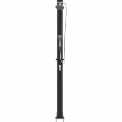 Clearance Utomhus solardusch Svart 217 cm PVC och aluminium Spa & Utomhusbad