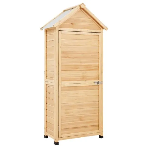 New Utomhus Trä Förvaringsskjul, Vattentät Trädgårdsredskapsbod, Hållbar Kvalitet, Skydd för Redskap, Idealisk för Trädgården Skjul, Garage & Carports