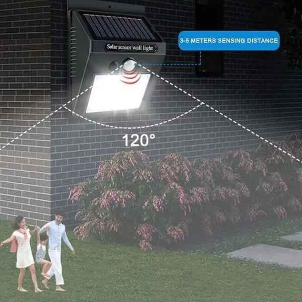 Utomhus trädgård Solar Lights - 30 LED - Solar Motion Sensor - Säkerhetsljus