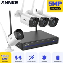 Utomhus Wifi Övervakningskamera, Tvåvägs ljud, Nattsyn, 0TB