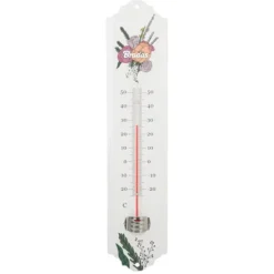 Utomhusfönstertermometer, metall, område: -25/50 grader Celsius, längd 20 cm