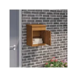 vidaXL Utomhuspaketbox - - Patinerat stål - Rostig - 47,5x38x59 cm - Väderbeständig