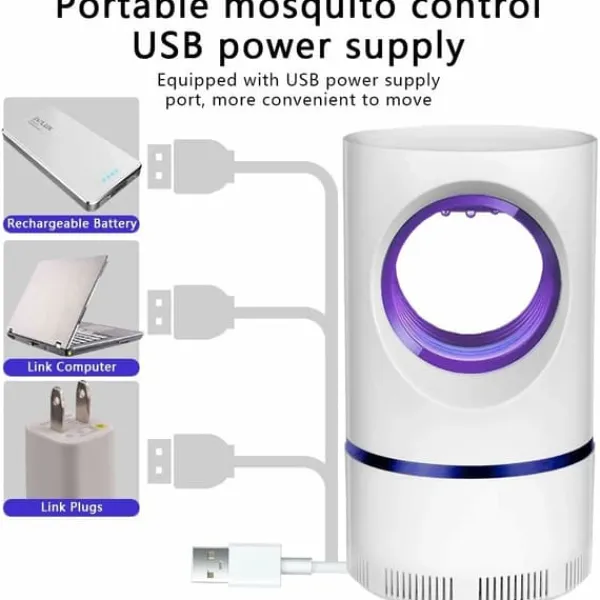 UV-attraktionsljus Mosquito Killer USB Elektrisk Bug Zapper
