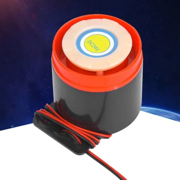 24V 110dB Active Buzzer Alarm Beeper med tråd - DIY Electronics