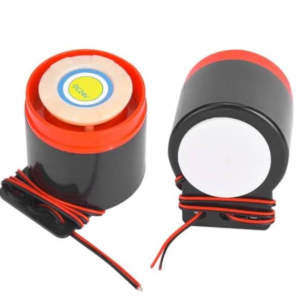 24V 110dB Active Buzzer Alarm Beeper med tråd - DIY Electronics