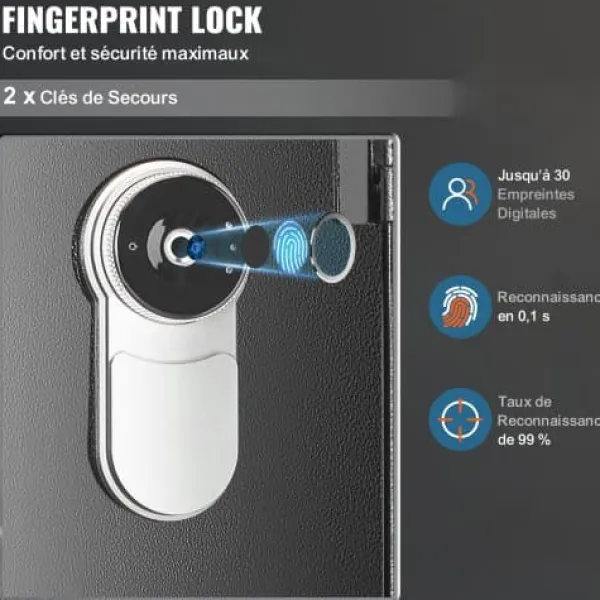 Discount Vapenskåp, 5 gevär fingeravtryckslås, 30x28x138 cm, stål, förvaring Kassaskåp