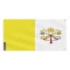 New Vatikanens flagga banner 6 öljetter 40x80cm i polyester Flaggor & Vindstrutar