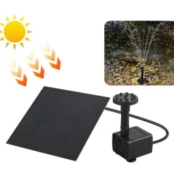 Vattenfontän med solceller och 4 sprinklerhuvuden Fontäner & Dammar