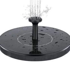 Sale Vattenfontän solcellsdriven 16 cm Svart Fontäner & Dammar
