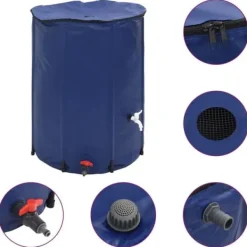 Outlet Vattentank - - 750 L - Fällbar - PVC - Med kran Regntunnor