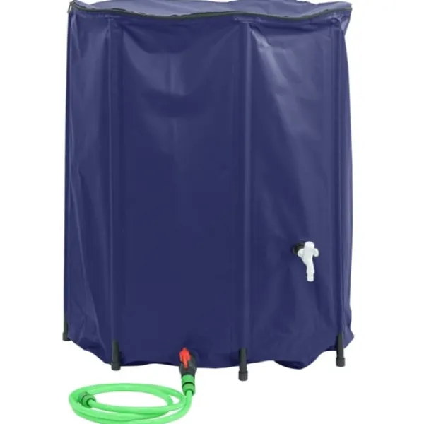 Sale Vattentank med kran vikbar 1250 L PVC Regntunnor