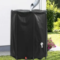 New Vattentank med kran vikbar 750 L PVC Regntunnor