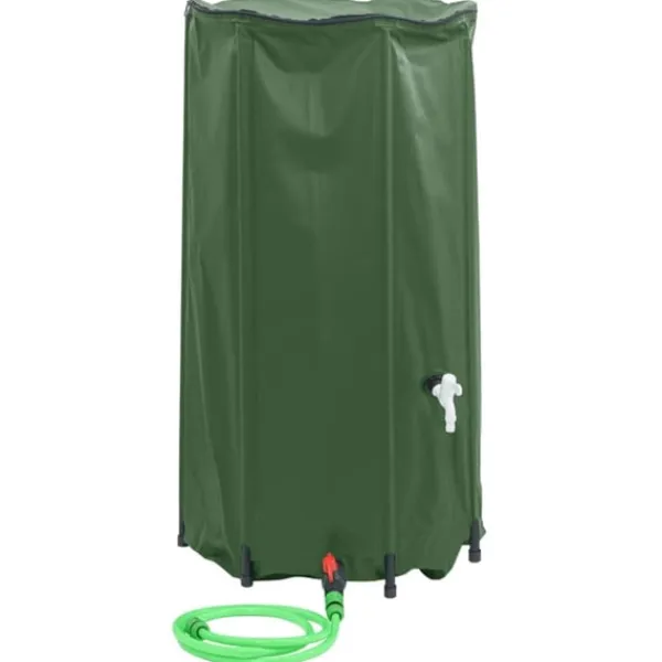 vidaXL Vattentank med kran vikbar 100 L PVC