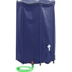vidaXL Vattentank med kran vikbar 1000 L PVC