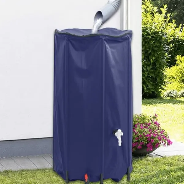 vidaXL Vattentank med kran vikbar 380 L PVC