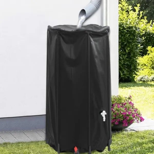 Outlet Vattentank med kran vikbar 250 L PVC Regntunnor