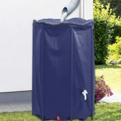 vidaXL Vattentank med kran vikbar 1000 L PVC