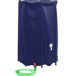 vidaXL Vattentank med kran vikbar 500 L PVC