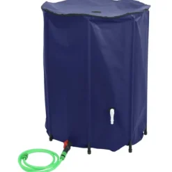 vidaXL Vattentank med kran vikbar 500 L PVC