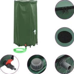 Discount Vattentank med kran vikbar 100 L PVC Regntunnor