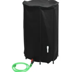 vidaXL Vattentank med kran vikbar 500 L PVC