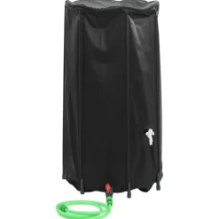 vidaXL Vattentank med kran vikbar 250 L PVC