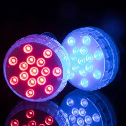 Discount Vattentäta RGB LED-lampor för pool 4-pack med fjärrkontroll Pool- & Spatillbehör