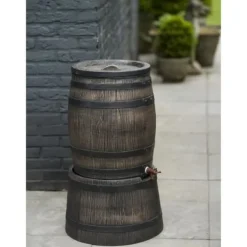 Best Vattenuppsamlare - NATURE - Tunna - 30,5x58 cm - Brun - 120L Regntunnor