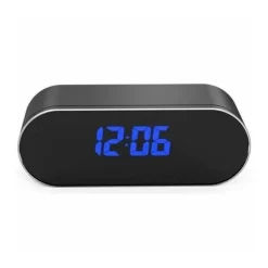 Sale Väckarklocka med full HD 1080P spionkamera Wifi nattsyn svart Säkerhetsmonitorer & Videokameror