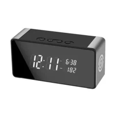 Väckarklocka Spionkamera Full HD 4K WiFi Nattvision Temperatur