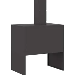 Clearance Vedeldad eldhäll med skorsten - Utomhus eldstad i svart stål | Storlek: 60x40x96 cm Öppna Spisar