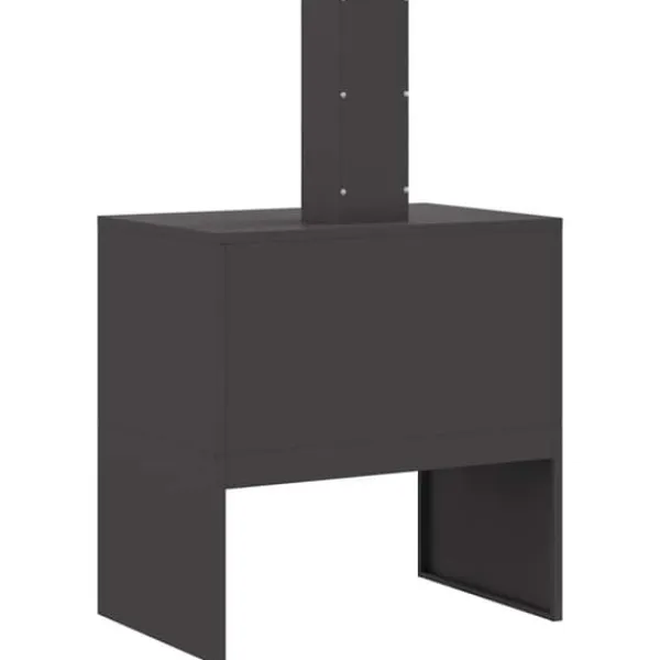 Clearance Vedeldad eldhäll med skorsten - Utomhus eldstad i svart stål | Storlek: 60x40x96 cm Öppna Spisar