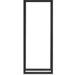 Best Vedförvaring vedställ 50x150x25cm stål svart Tillbehör Till Vedeldade Kaminer & Öppna Spisar