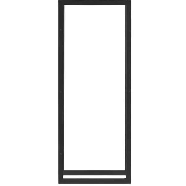 Best Vedförvaring vedställ 50x150x25cm stål svart Tillbehör Till Vedeldade Kaminer & Öppna Spisar
