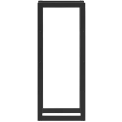 [en.casa] Vedförvaring vedställ 40x100x25cm stål svart