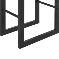 [en.casa] Vedförvaring vedställ 40x100x25cm stål svart