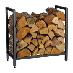 Outlet Vedförvaring, 62,5x65x30,5 cm Tillbehör Till Vedeldade Kaminer & Öppna Spisar