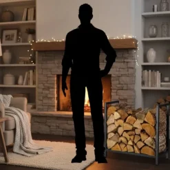 Outlet Vedförvaring, 62,5x65x30,5 cm Tillbehör Till Vedeldade Kaminer & Öppna Spisar