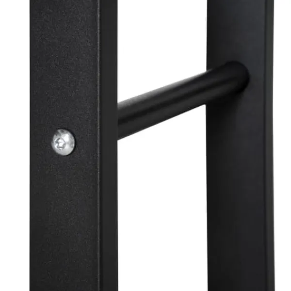Clearance Vedhållare 40×25×100 cm, stål, upp till 100 kg, svart Tillbehör Till Vedeldade Kaminer & Öppna Spisar