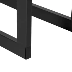 Clearance Vedhållare 40×25×100 cm, stål, upp till 100 kg, svart Tillbehör Till Vedeldade Kaminer & Öppna Spisar