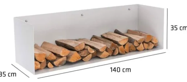 Outlet Vedhållare Mendel 140x35x35 35 x 140 x 35 cm 2 Tillbehör Till Vedeldade Kaminer & Öppna Spisar