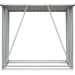 Discount Vedskjul galvaniserat stål 163x83x154 cm grön Skjul, Garage & Carports