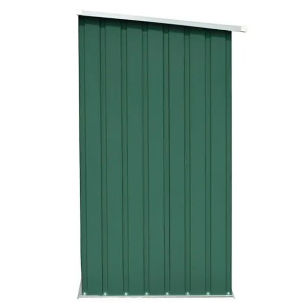 Discount Vedskjul galvaniserat stål 163x83x154 cm grön Skjul, Garage & Carports