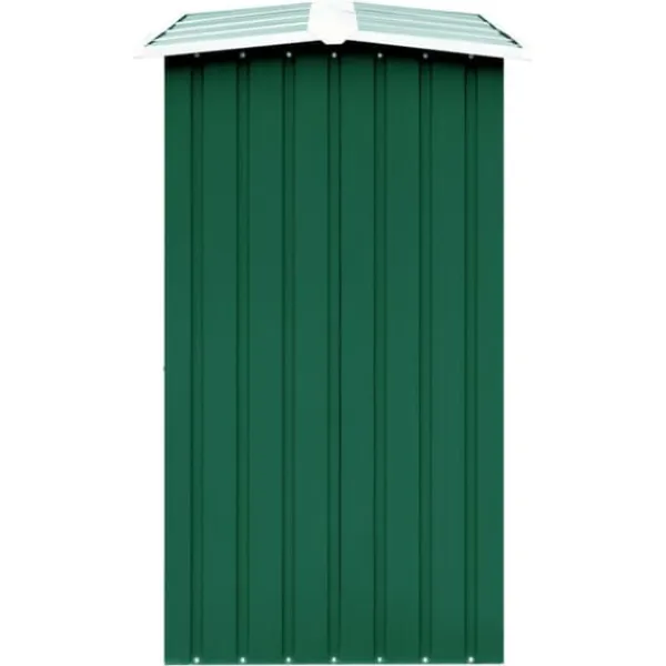 Discount Vedskjul i galvaniserat stål 330x92x153 cm grön - Förvaringsbod För Ved - Vedförvaringsbord - Home & Living Skjul, Garage & Carports