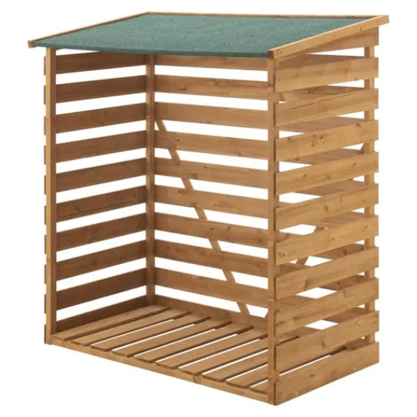 Online Vedskjul vedställ 123x116x64 cm Skjul, Garage & Carports