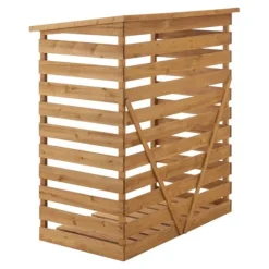 Online Vedskjul vedställ 123x116x64 cm Skjul, Garage & Carports