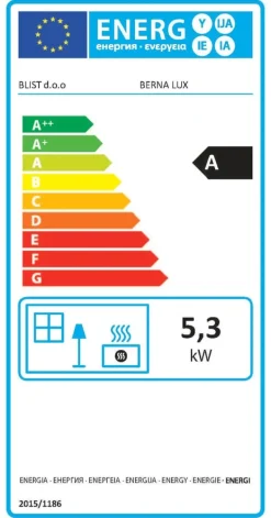 New Vedspis - antracit - 6,6 kW till 8,5 kW Vedeldade Kaminer