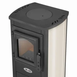 Clearance Vedspis - antracit & beige - 8,5 kW Vedeldade Kaminer