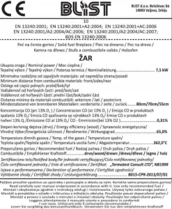 Discount Vedspis - energiklass A - 7,3 kW Vedeldade Kaminer